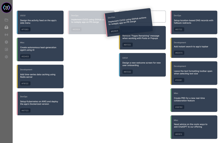 TenGate Portal task board